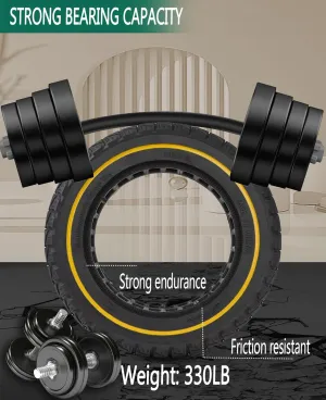 10x2 Solid Tires,10X2.125 50/75-6.1 10 Inch Tubeless Tire for Segway Ninebot D40X F25 F30 Turboant X7 Pro MAX Honeycomb Front Rear Replacement Wheels, 54-152 10x2 Rubber Tyre