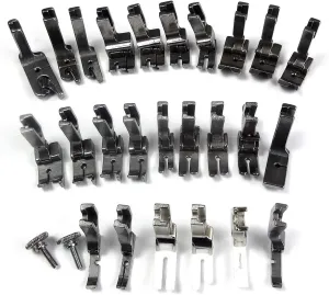 25 Presser Foot Set High Shank for Juki Brother Singer Consew Mitsubishi Tacsew