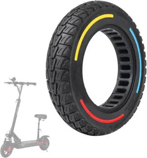 54-152 10X2 Solid Tire, 10 Inch Electric Scooter Wheels Replacement for Scooter i9s Swagtron Swagger 5 EVERCROSS EV10K PRO 10x2.125 Tubeless Front Rear Tyre, 50/75-6.1 Solid Rubber Tires