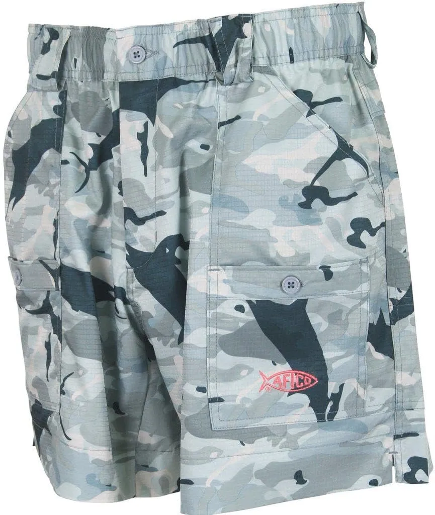 AFTCO Camo Original Fishing Shorts Long
