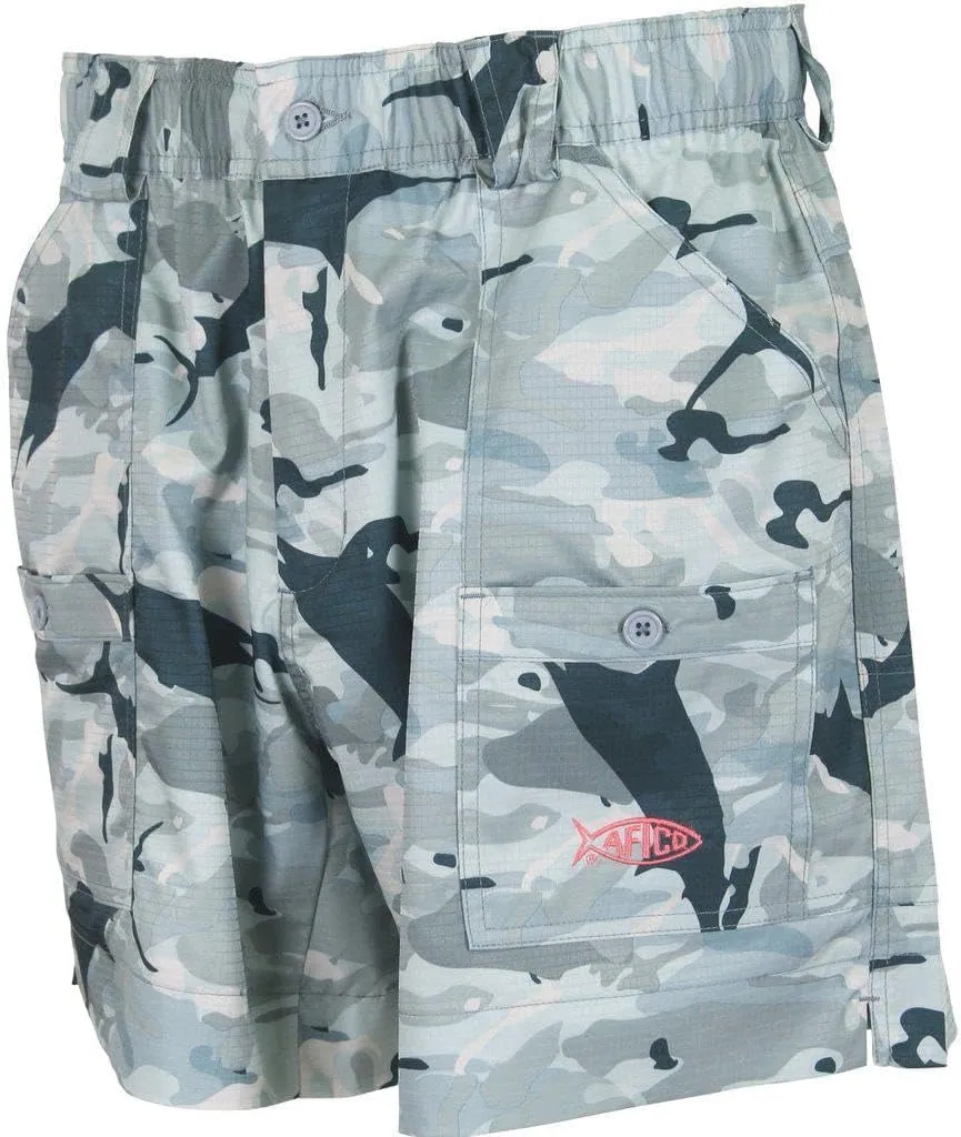 AFTCO Camo Original Fishing Shorts Long