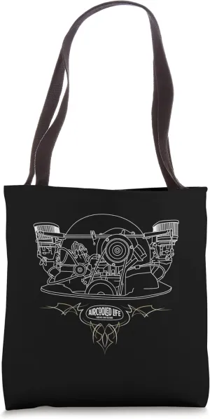 Air cooled Classic Car Engine vdub Aircooled Life Tote Bag