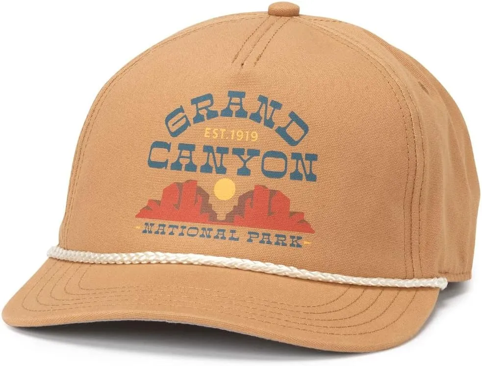 AMERICAN NEEDLE National Parks Canvas Cappy Adjustable Snapback Baseball Hat (23002A-NP-Parent)