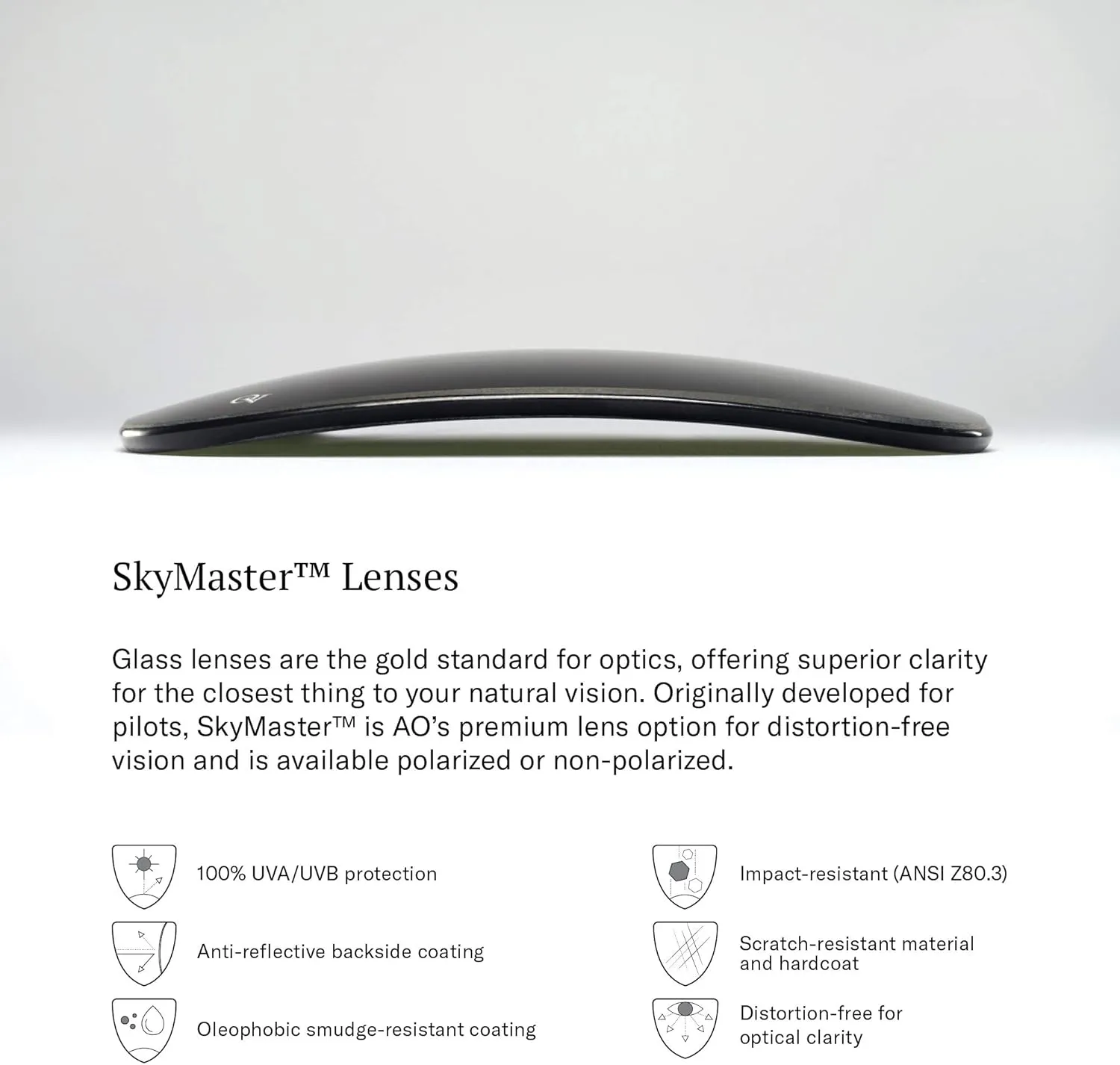 AO Original Pilot Sunglasses - SkyMaster Glass Lenses