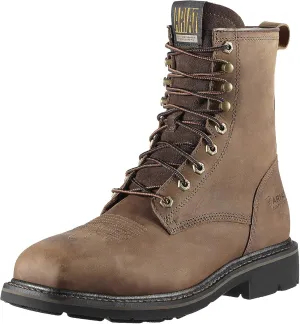 Ariat Men's Cascade 8" Wide Square Toe Steel Toe Work Boot