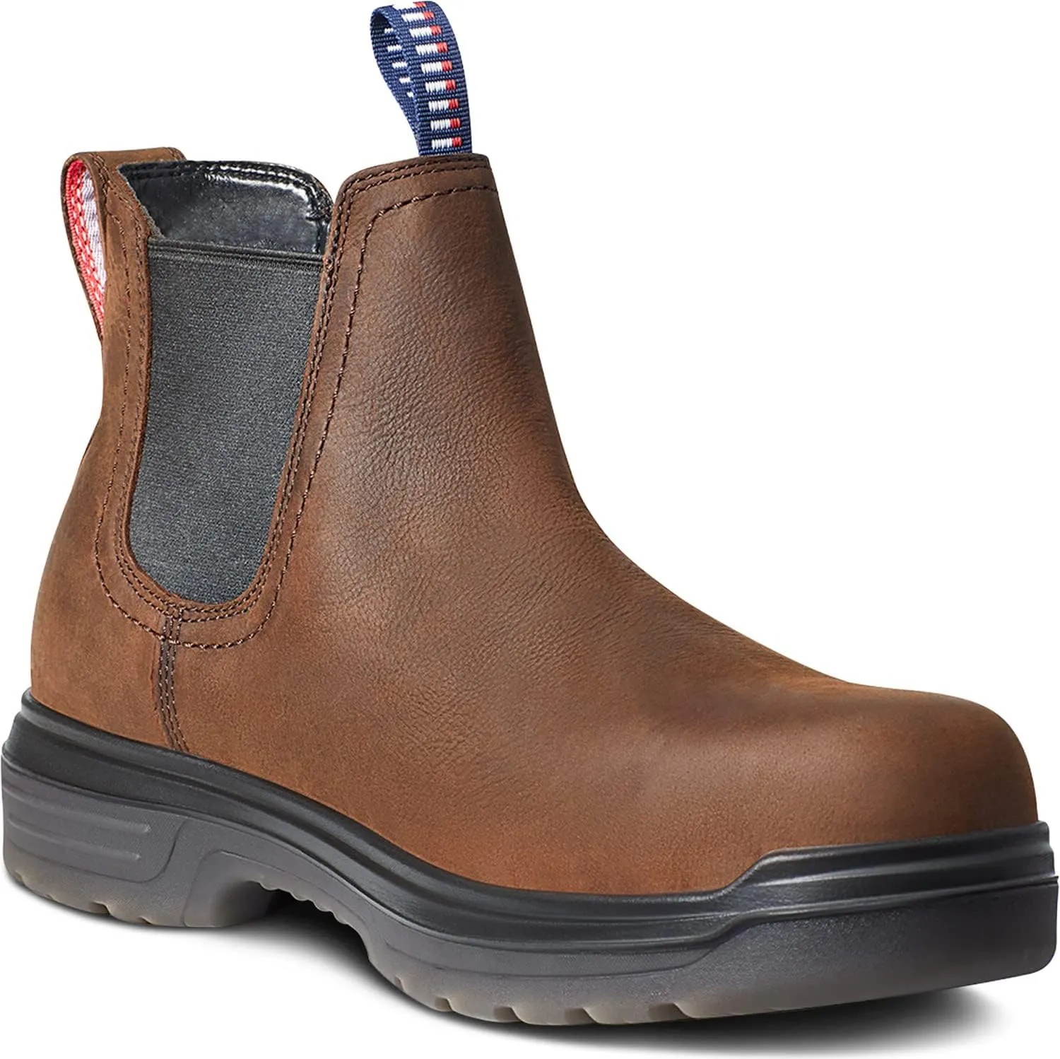 Ariat Men's Turbo Chelsea USA Assembled Waterproof Carbon Toe Work Boot