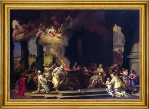Art Oyster Alessandro Marchesini Dedication of a New Vestal Virgin - 18" x 27" Premium Canvas Print with Gold Frame