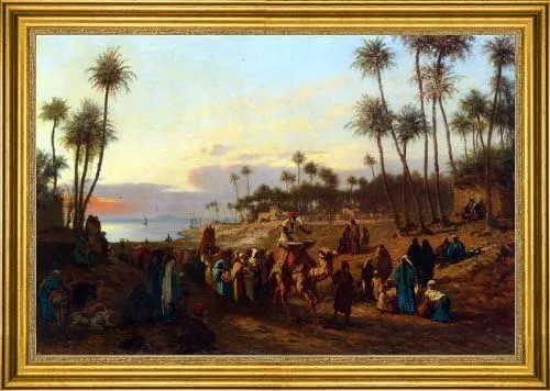 Art Oyster Alois Schonn Larrivee de la Mariee - 18" x 27" Premium Canvas Print with Gold Frame