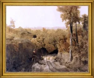 Art Oyster William of Oxford In the Forest of Wychwood - 20" x 25" Premium Canvas Print with Gold Frame