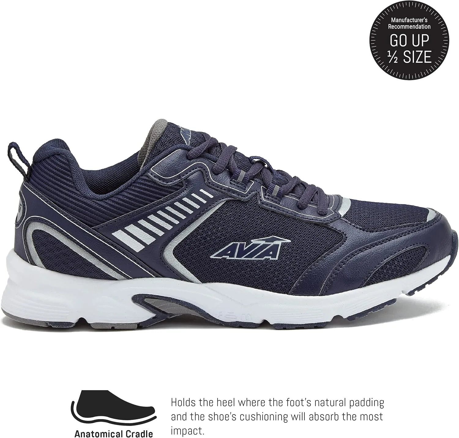 Avia Forte 2.0 Men’s Running Shoes, Lightweight Trail or Running Athletic Sneakers for Men - Green, Black or Grey
