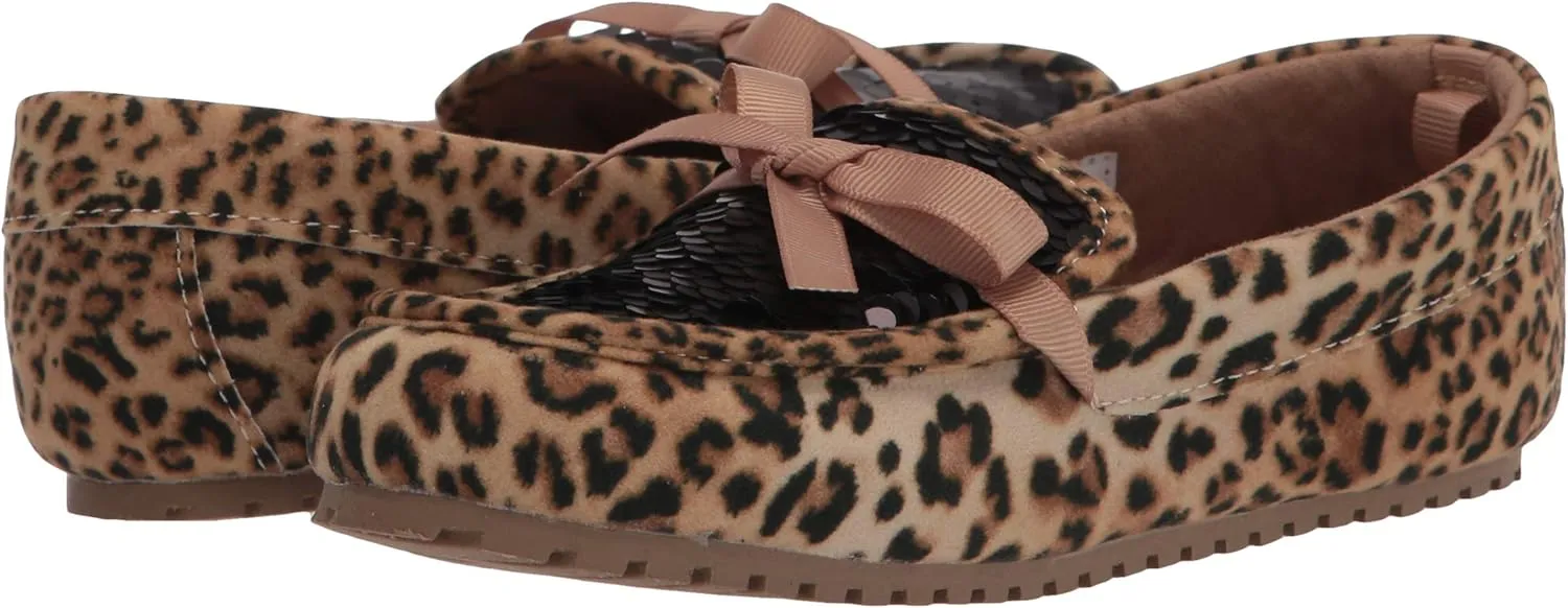 Baby Deer Girl's Sequin Driving Moccasin
