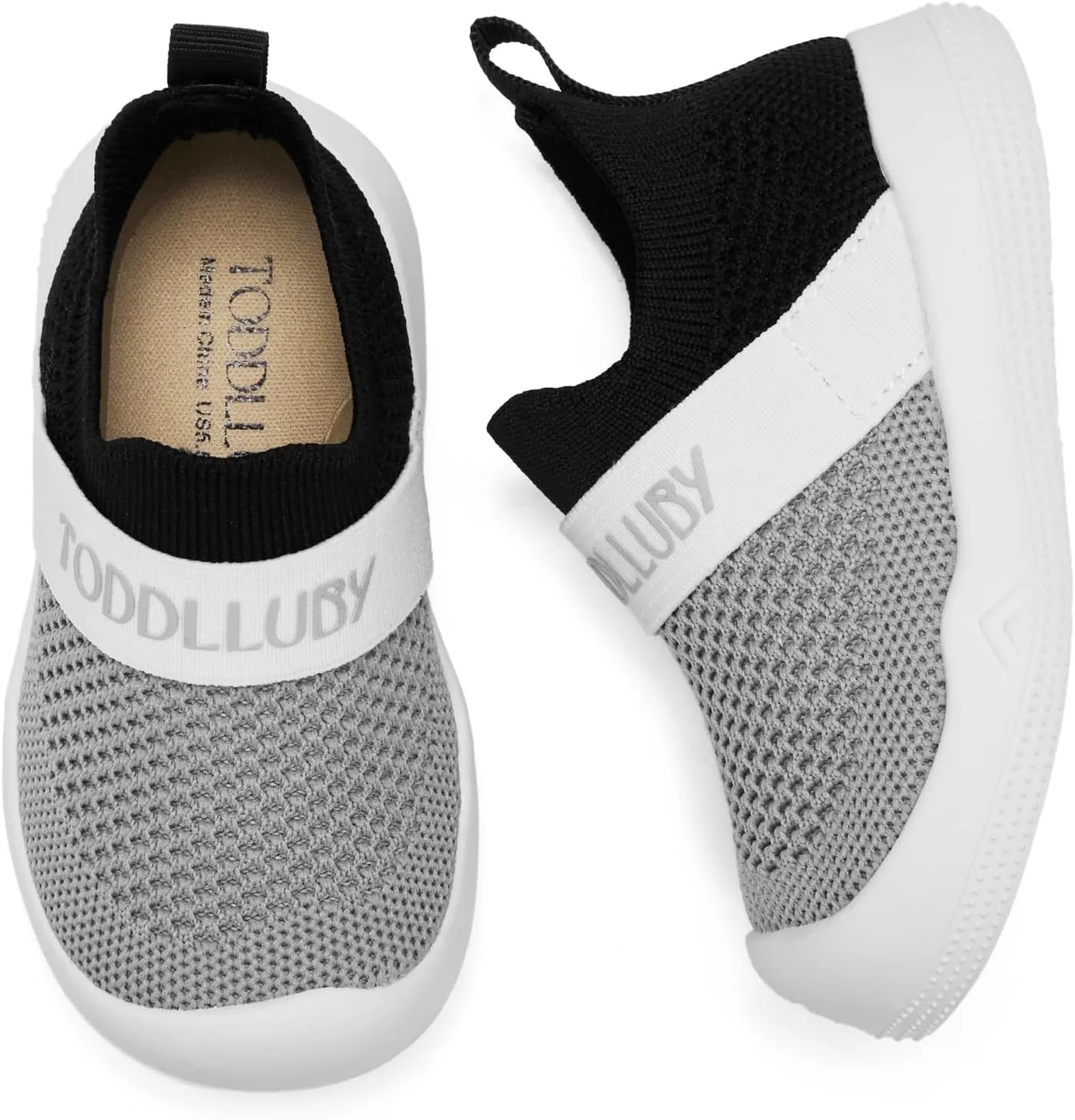 Baby Slip on Walking Shoes Toddler Sock Shoes Infant Sneakers Boy & Girls Non-Slip Tennis Shoes