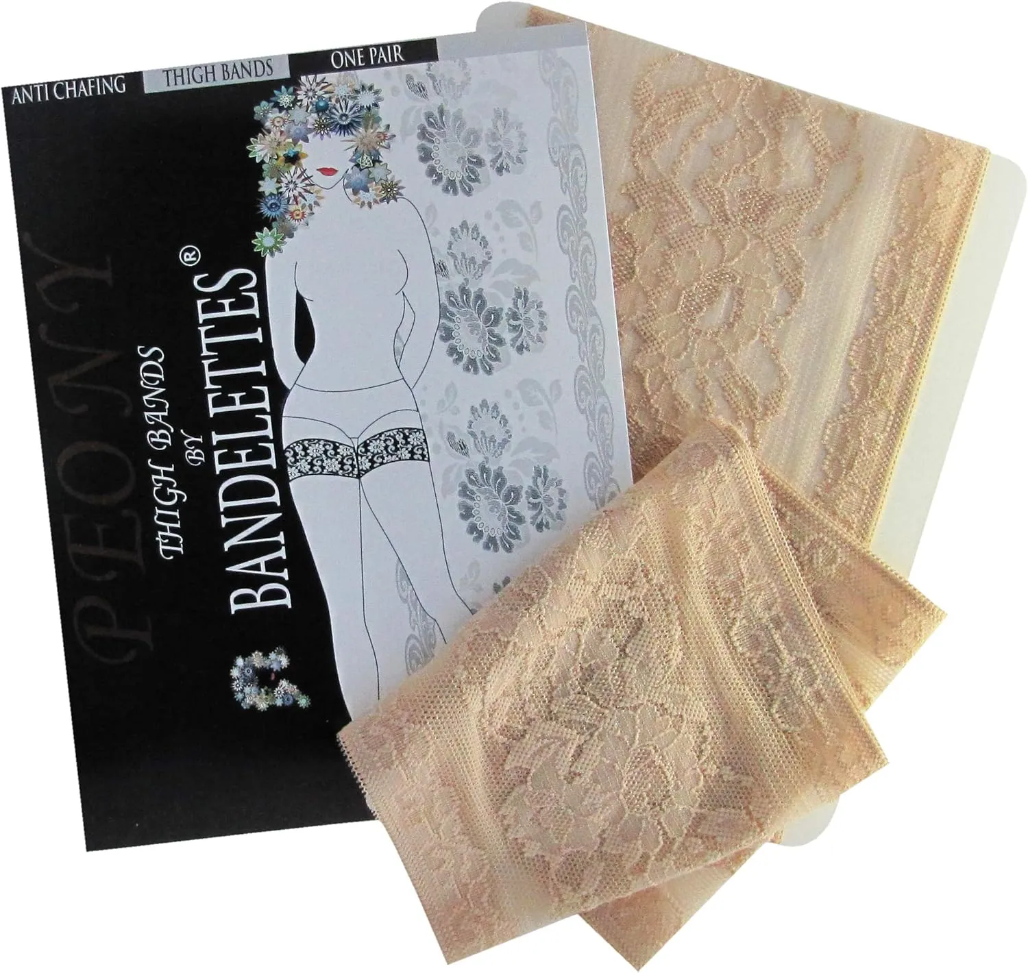 Bandelettes Original Patented Elastic Anti-Chafing Thigh Bands *Prevent Thigh Chafing*