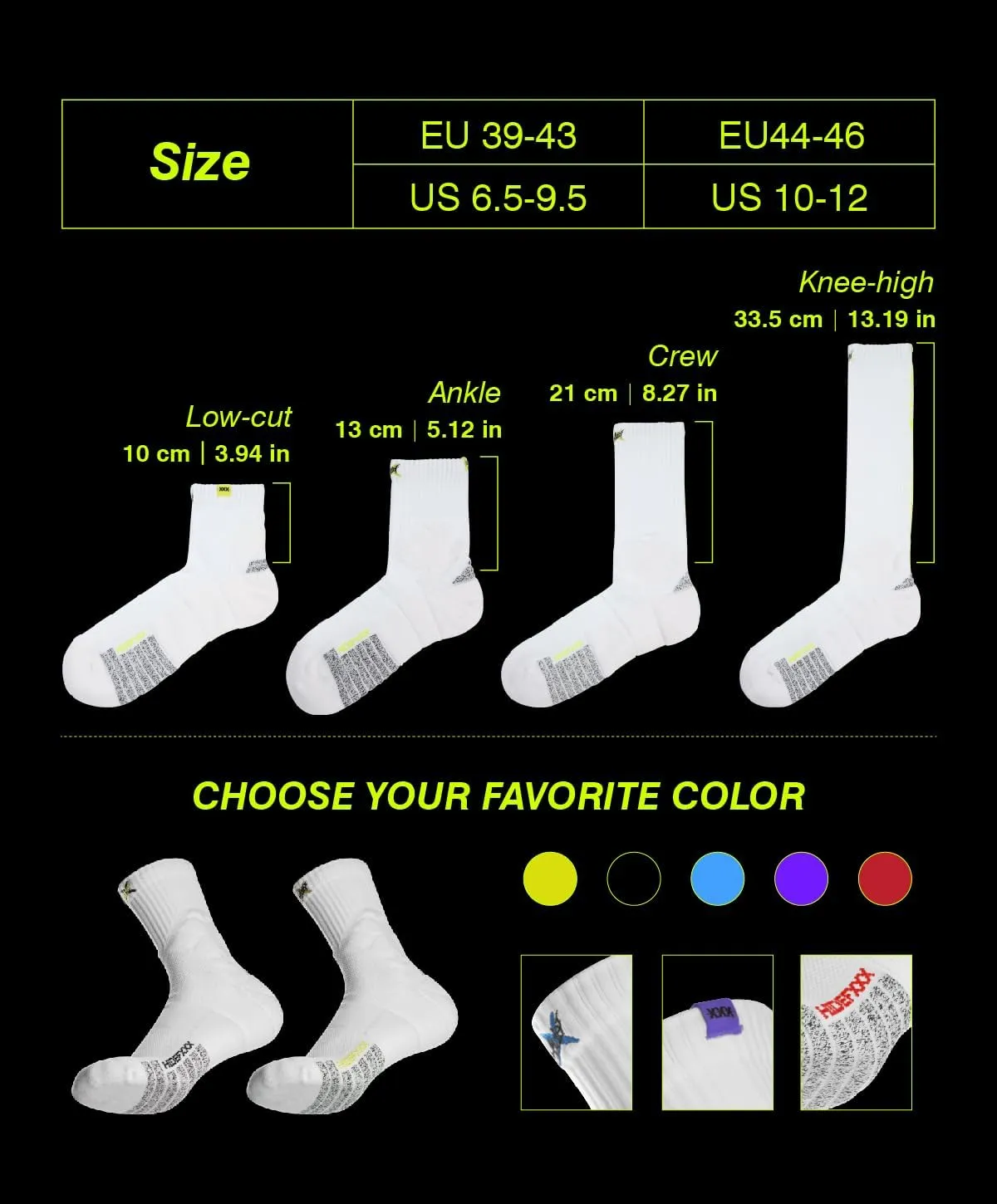 Basketball Socks for Men, Performance Cushioned Men's Athletic Ankle Socks, Anti-Slip Sports Socks