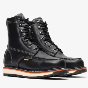 Bonanza Frontier Dual 8" Moc Toe Work Boots (Steel Toe) - Black