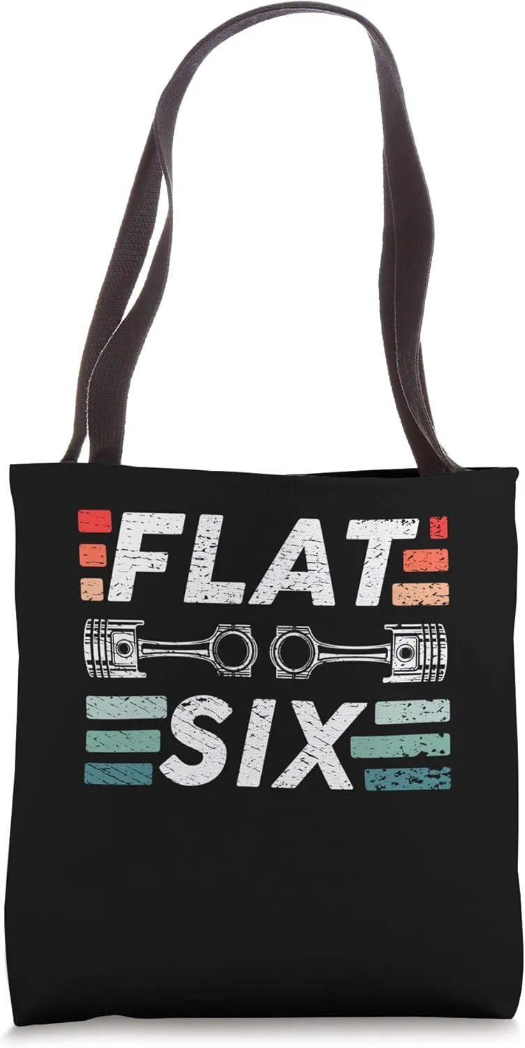 Boxer Engine - Flat Six 6 Cylinder 6 Piston Car Motor Engine Tote Bag