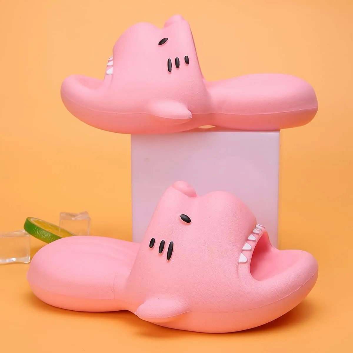 Boys Girl Slippers Non-Slip Novelty Open Toe Sandals Extremely Comfy Cushioned Thick Sole Cute Cartoon Shower Slides Indoor & Outdoor(Toddler/Little Kid/Big Kid)