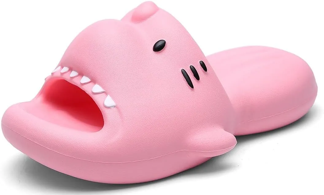 Boys Girl Slippers Non-Slip Novelty Open Toe Sandals Extremely Comfy Cushioned Thick Sole Cute Cartoon Shower Slides Indoor & Outdoor(Toddler/Little Kid/Big Kid)