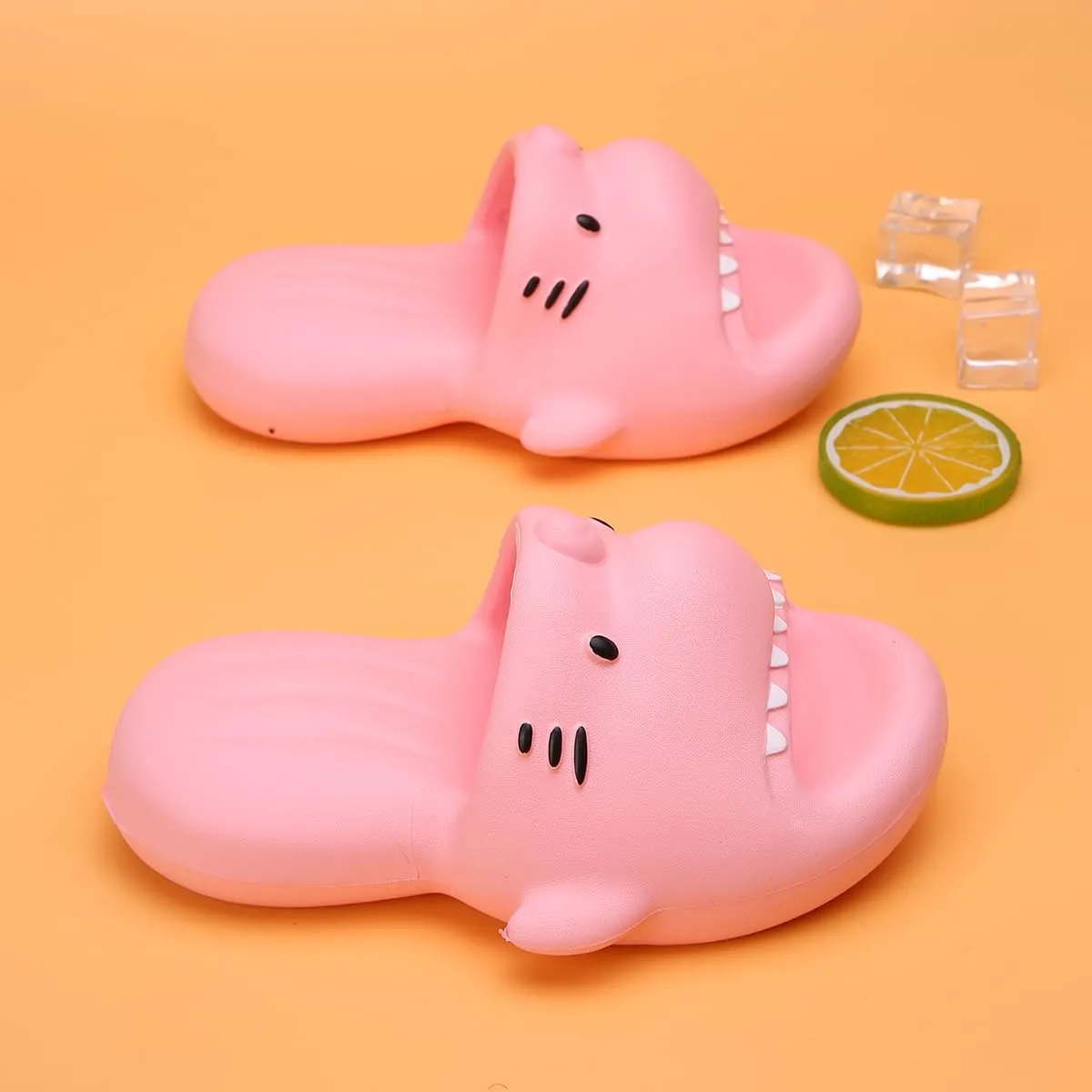 Boys Girl Slippers Non-Slip Novelty Open Toe Sandals Extremely Comfy Cushioned Thick Sole Cute Cartoon Shower Slides Indoor & Outdoor(Toddler/Little Kid/Big Kid)