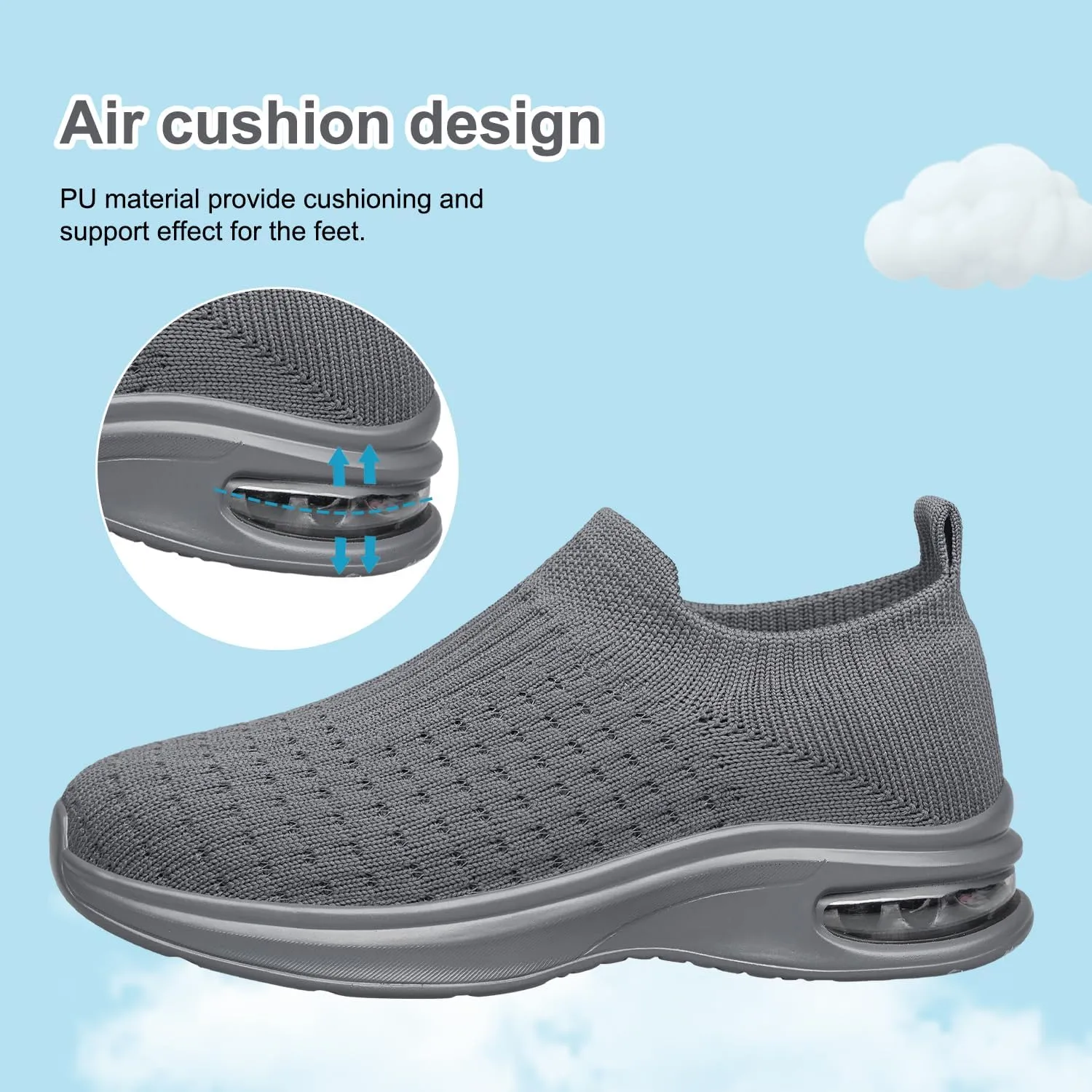 Boys Girls Sock Shoes Toddlers Kids Sneakers Slip on Fitness Tennis Walking School Shoes for Toddler/Little Kid/Big Kid