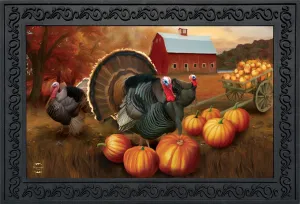 Briarwood Lane Autumn Turkeys Doormat