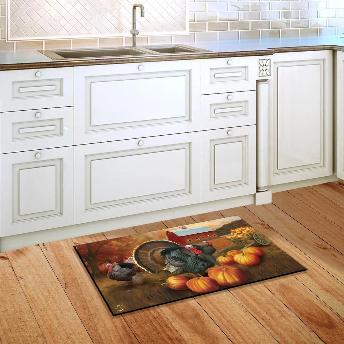 Briarwood Lane Autumn Turkeys Doormat