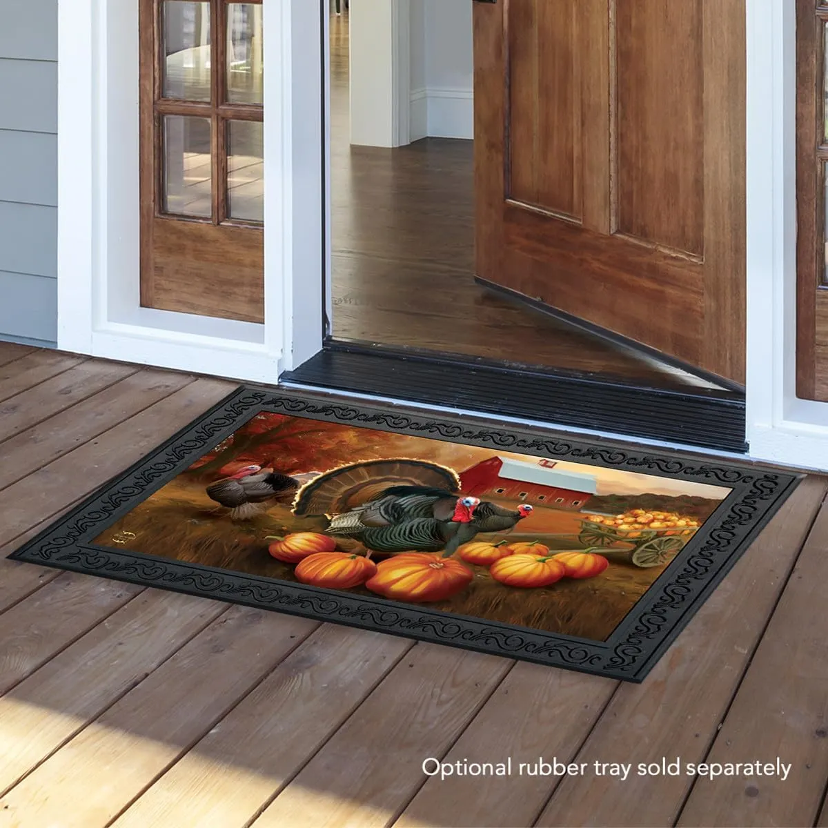 Briarwood Lane Autumn Turkeys Doormat