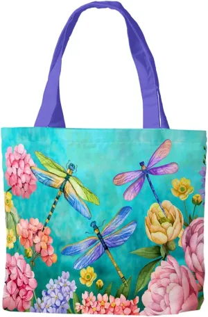 Briarwood Lane Dragonfly Garden Spring Tote Bag 15" x 14" x 7"