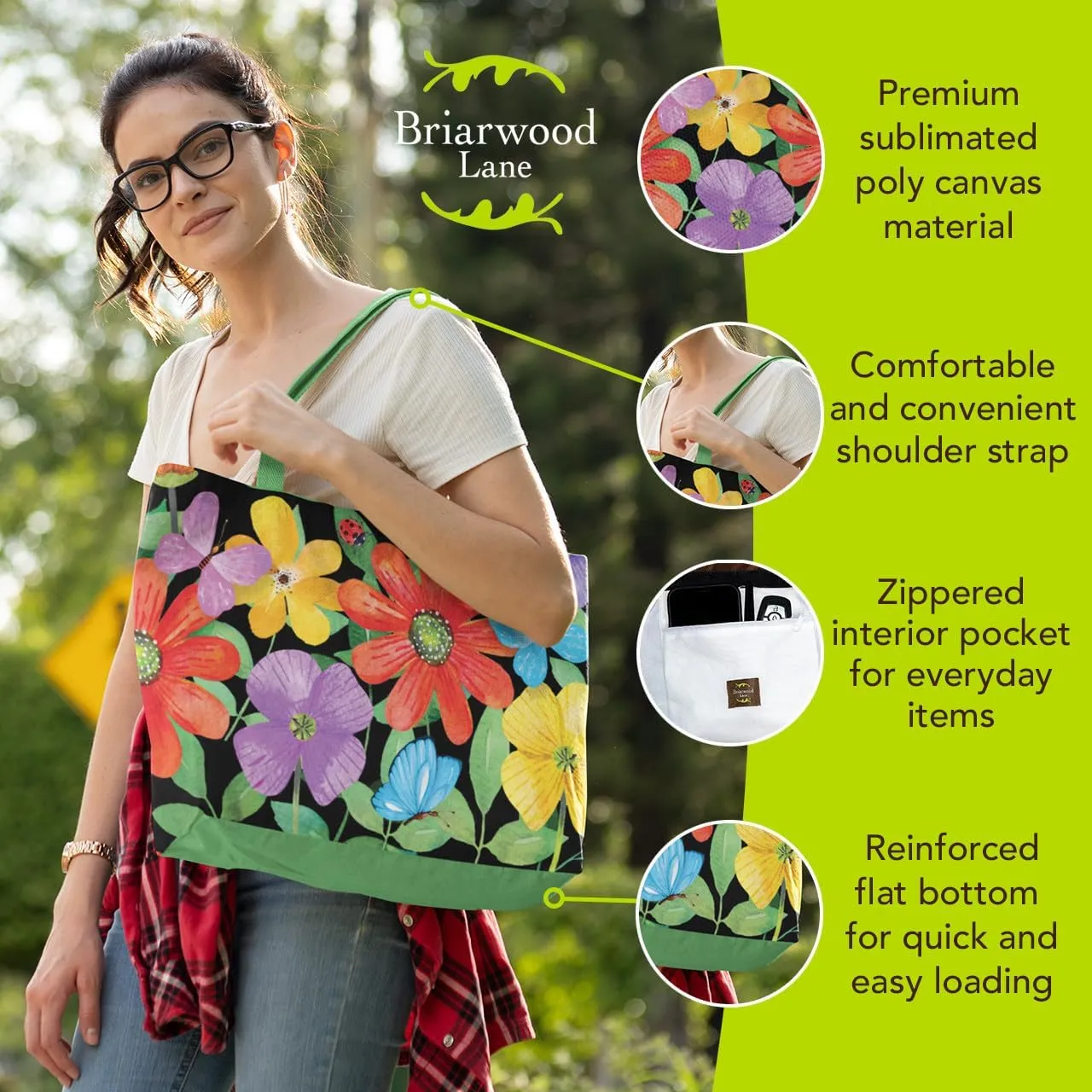 Briarwood Lane Tote Bags 14" x 15" x 7" 2022 Collection