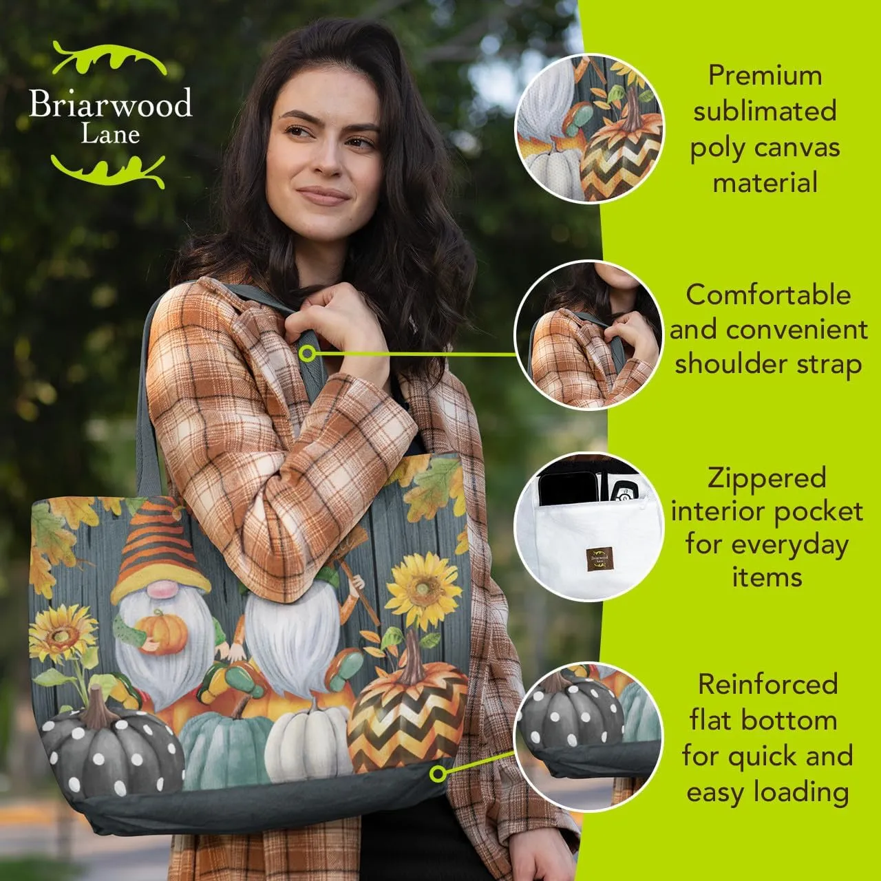 Briarwood Lane Tote Bags 14" x 15" x 7" 2022 Collection