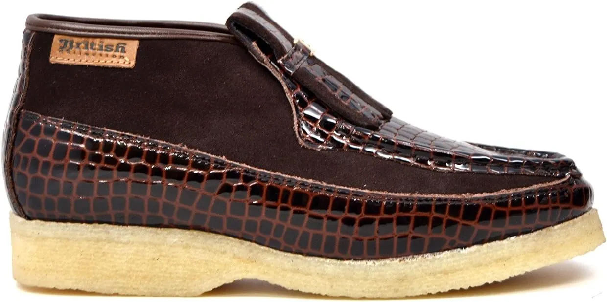 British Collection - Apollo Croc and Suede Men Slip on Shoes