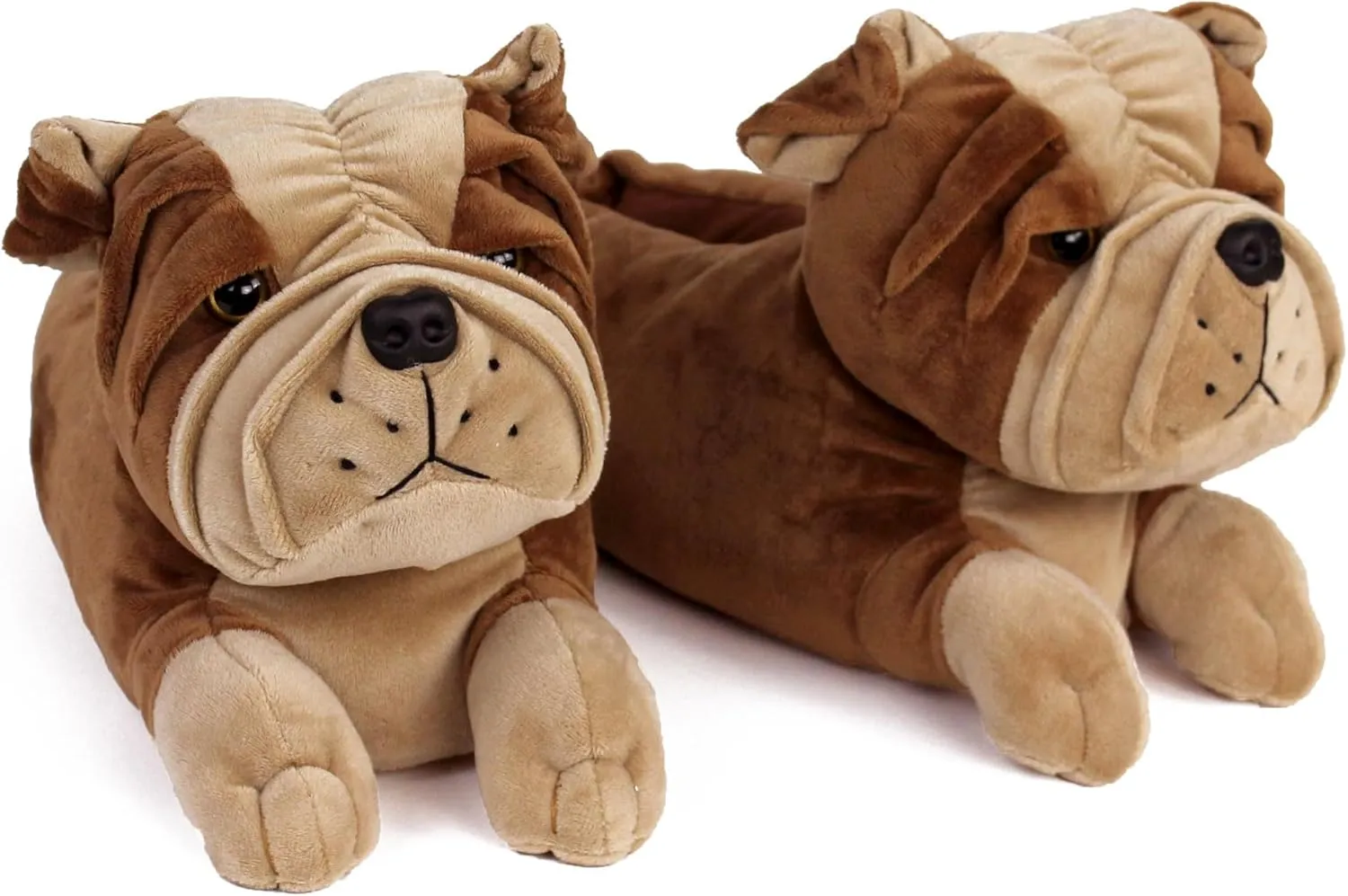 Bulldog Slippers for Women and Men - Plush English Bulldog Slippers for Adults