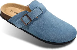 BULLIANT Comfort Clogs Slippers Sandals Nurse Work Shoes Unisex for Men Women with Cushioned Cork-Footbed