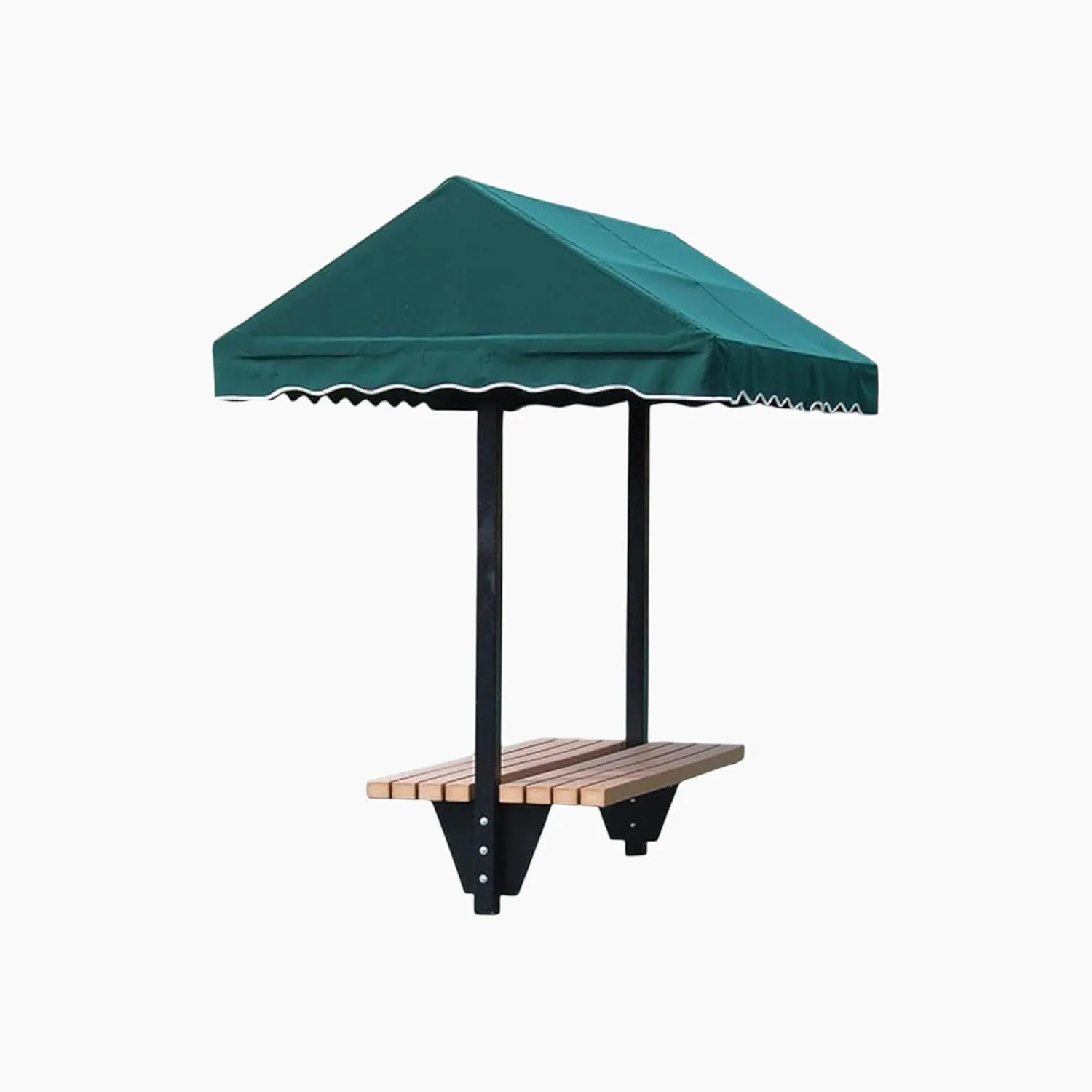 BuyBocceBalls Listing - Tennis, Bocce, Golf Court Accessories - Har-Tru Cabana Bench - 6' Long Canopy with 4' Bench