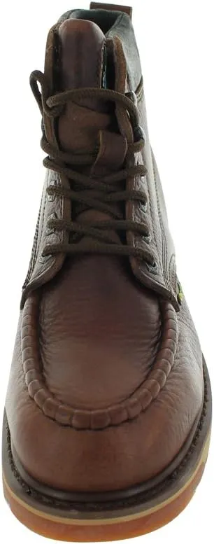 Cactus Men’s 627MS 6” Steel Toe Moc Toe High Flexibility Polyurethane and Rubber Dual Density Outsole Construction Work Boot Steel Toe