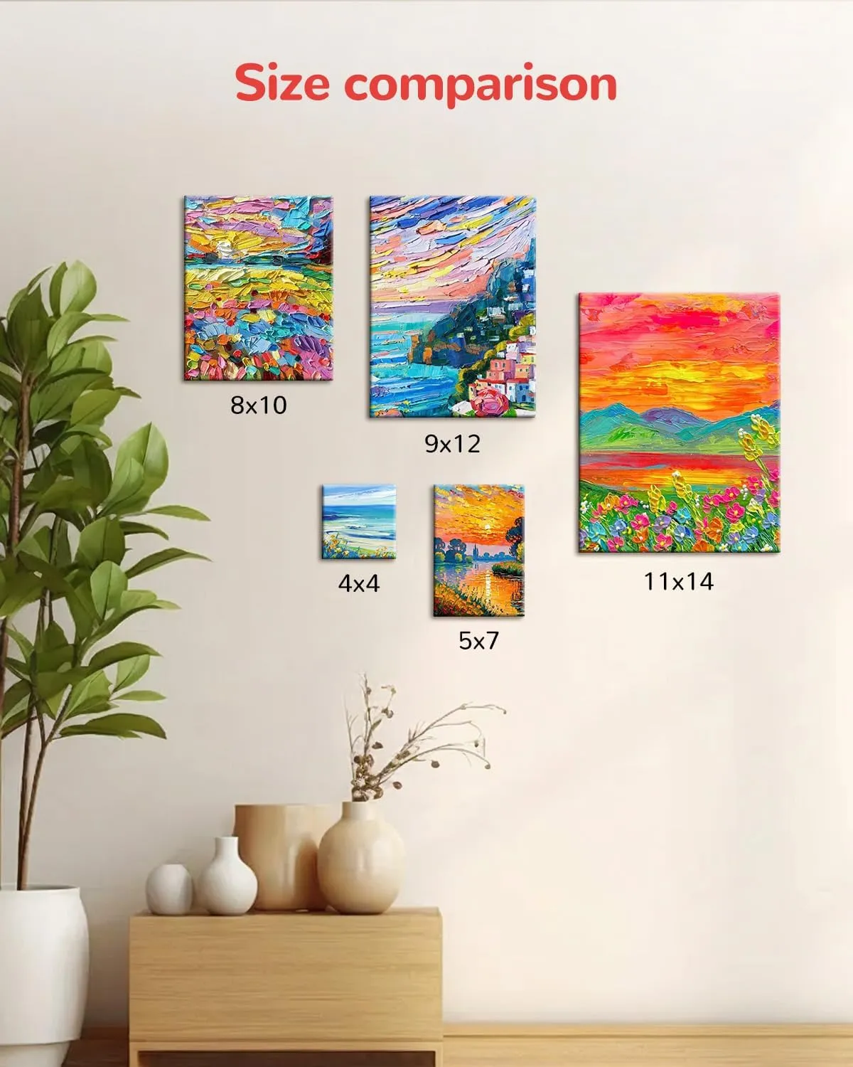 Canvas Boards for Painting 48 Pack, 5x7 Inch Painting Canvas Panels, 100% Cotton White Blank Canvas Boards for Painting, Art Supplies Paint for Acrylics Oil Watercolor Tempera Paints