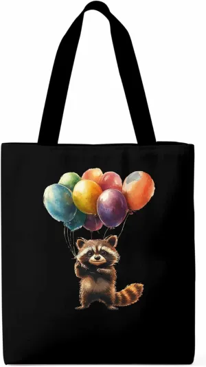 Canvas Tote Bag, Farm Animals Balloon Colorful patterned Canvas Tote Handbags for Women Shoulder Bag,