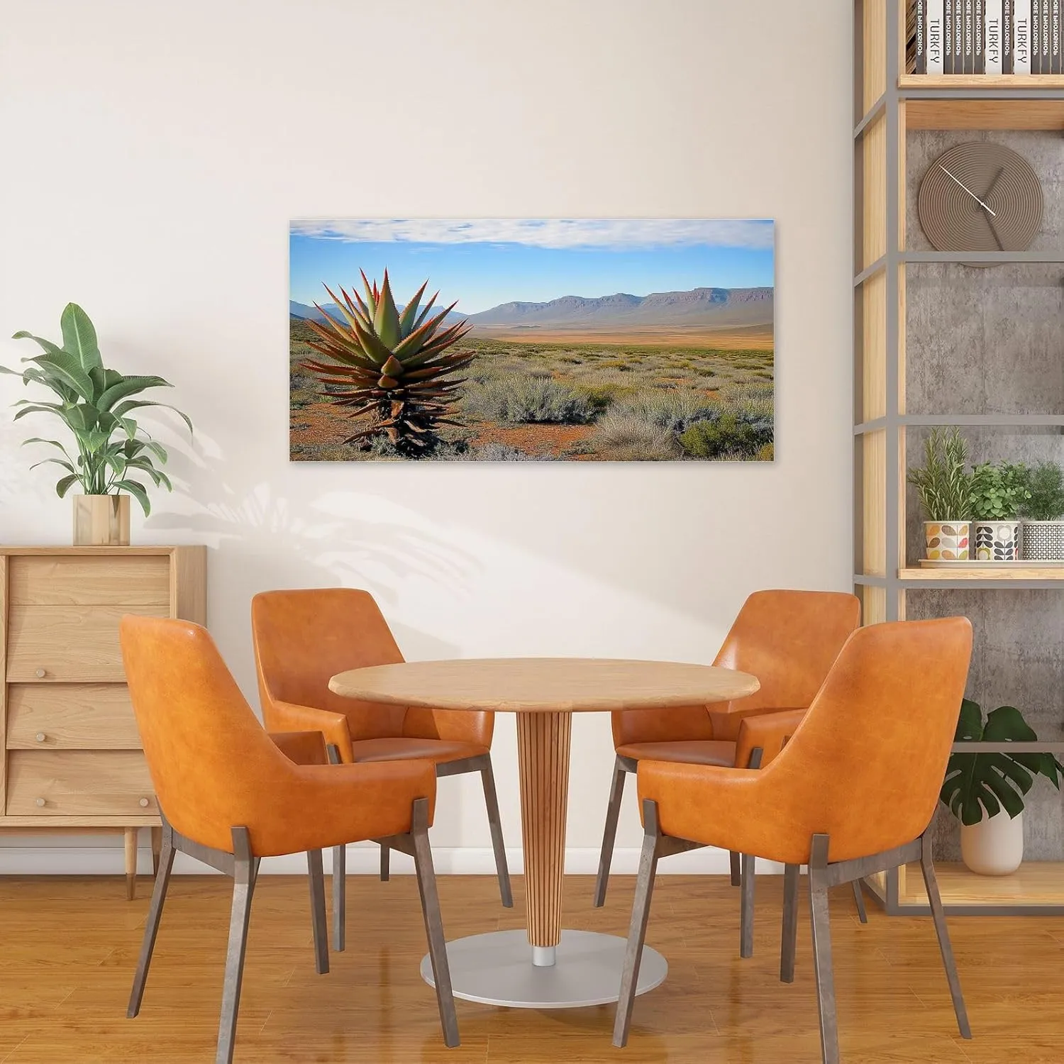 Canvas Wall Art Paintings View Karoo South Africa Stretched Framed ArtworkPoster for Living Room Bedroom Office Wall Decor Ready to Hang 20x40 Inch