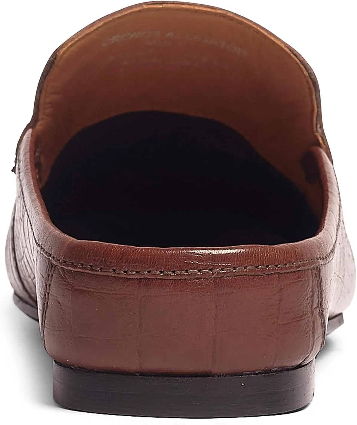 Carlos Santana Cronos Alligator Leather Mules for Men | Slip-On | Padded Leather Covered Footbed | Durable Rubber Outsole