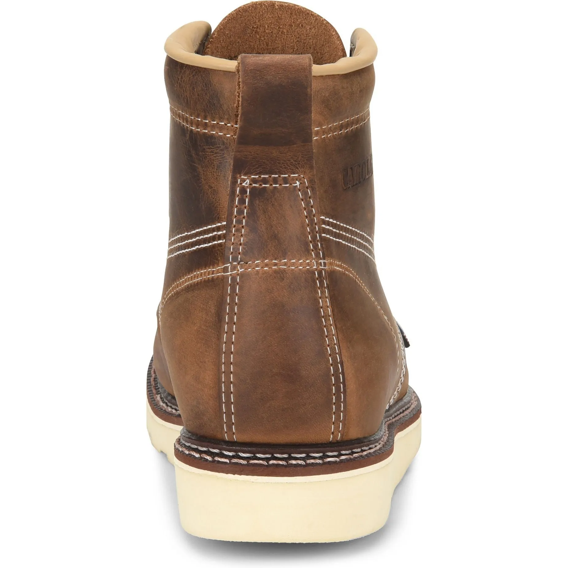 Carolina Men's Amped USA Made 6" Steel Toe Wedge Work Boot Brown - CA7811