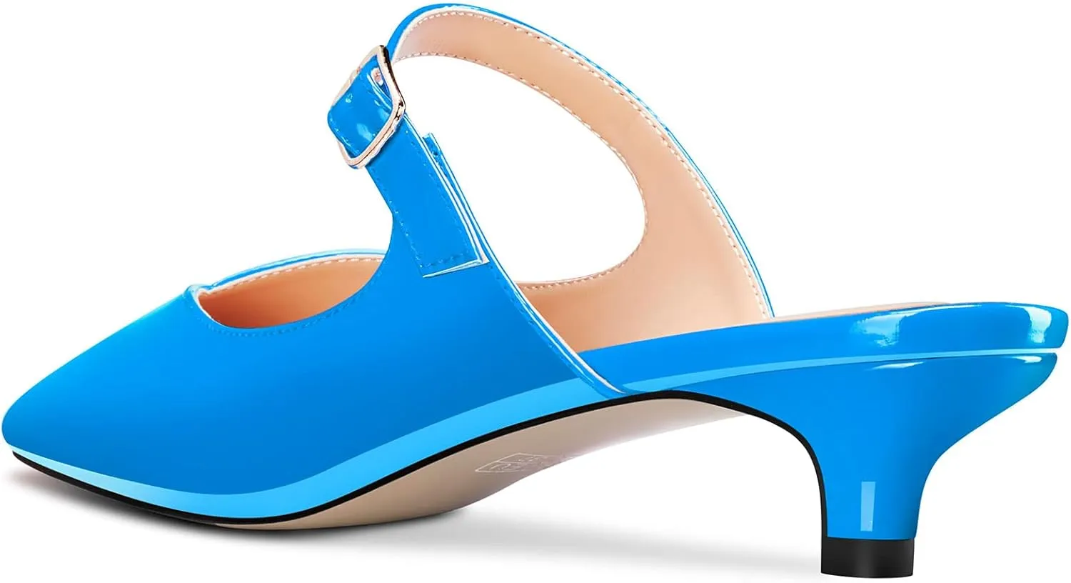 Castamere Women Low Kitten Heel Square Toe Slip-on Pumps Wedding Dress 1.2 Inches Heels