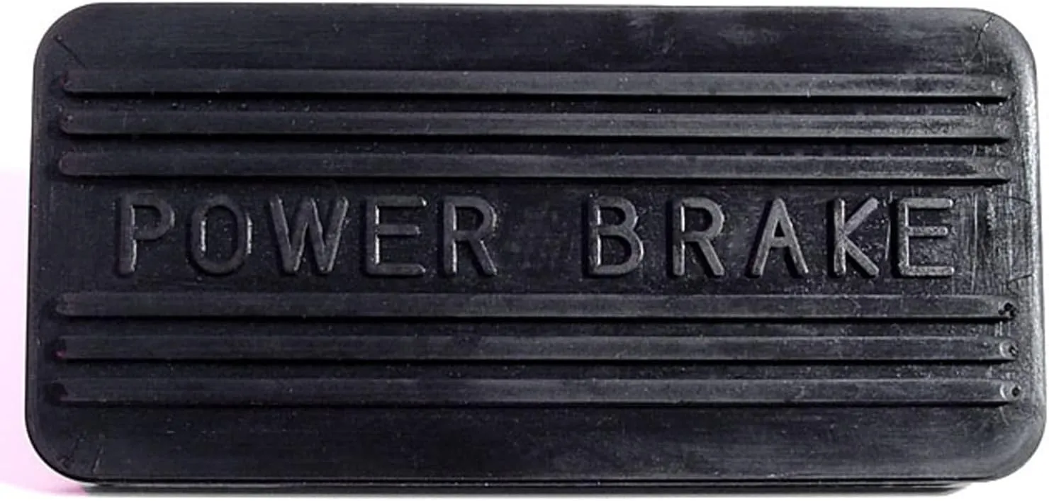 CB 83-C Power Brake Pedal Pad, Black Lettered Power Brake Compatible with/Replacement for Buick Century 1957-1958, Limited 1958, Roadmaster 1957-1958, Special 1957-1958