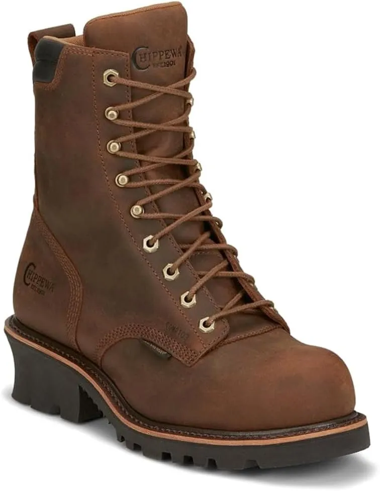 Chippewa Men's Valdor 8 Inch Waterproof Composite Toe Casual Boots