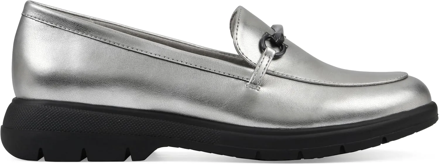 CLIFFS BY WHITE MOUNTAIN Women's Flow Cushioned Lug Sole Loafer Flat