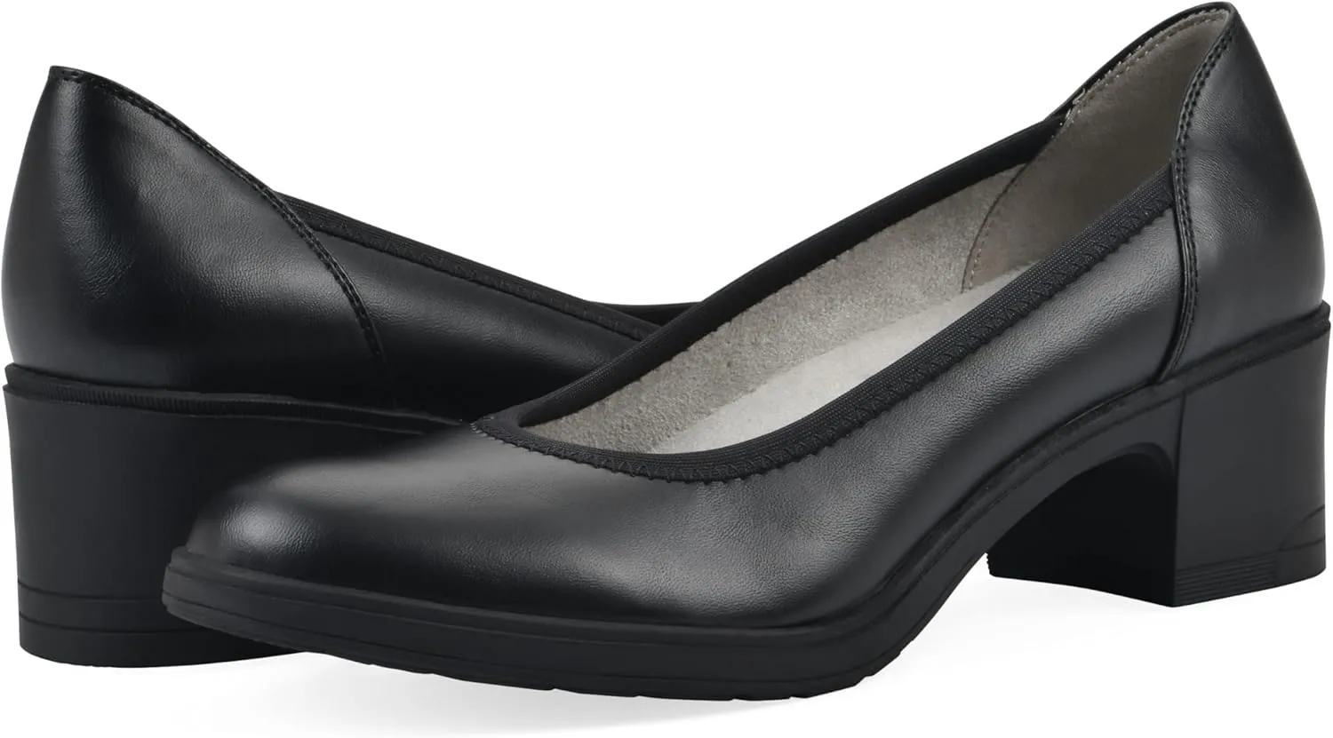 CLIFFS BY WHITE MOUNTAIN Women's Huntor Cushioned Block Heel Pump
