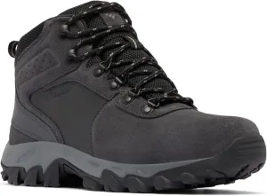 Columbia Men's Newton Ridge Plus II Suede Waterproof, 2024 Shark/Black, 11.5