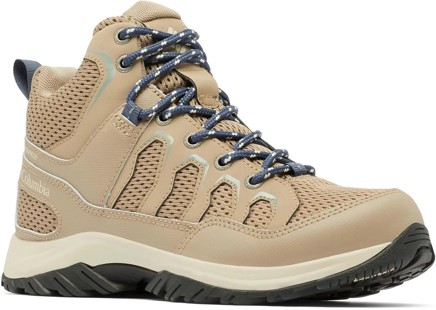 Columbia Womens Granite Trail Mid Waterproof, Ash Brown/Nocturnal, 7 Wide