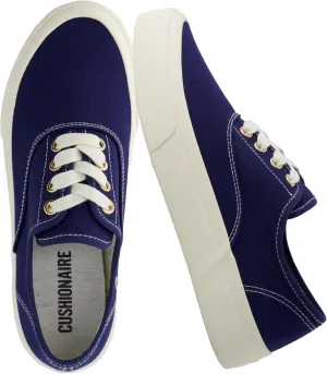 CUSHIONAIRE Women’s Freshman Canvas Lace-Up Sneaker with Memory Foam, Wide Widths Available | Casual Walking Shoes, Lightweight & Comfortable