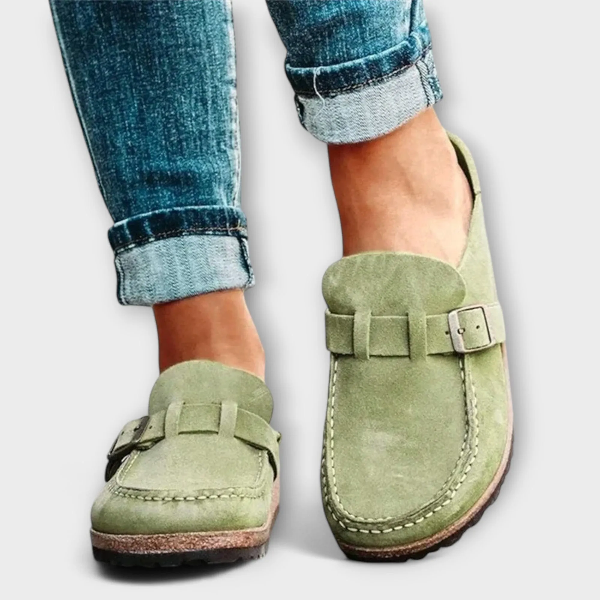 Customer-focused Mocassins boucle avec orthopédiques décorative pour femmes Wide array