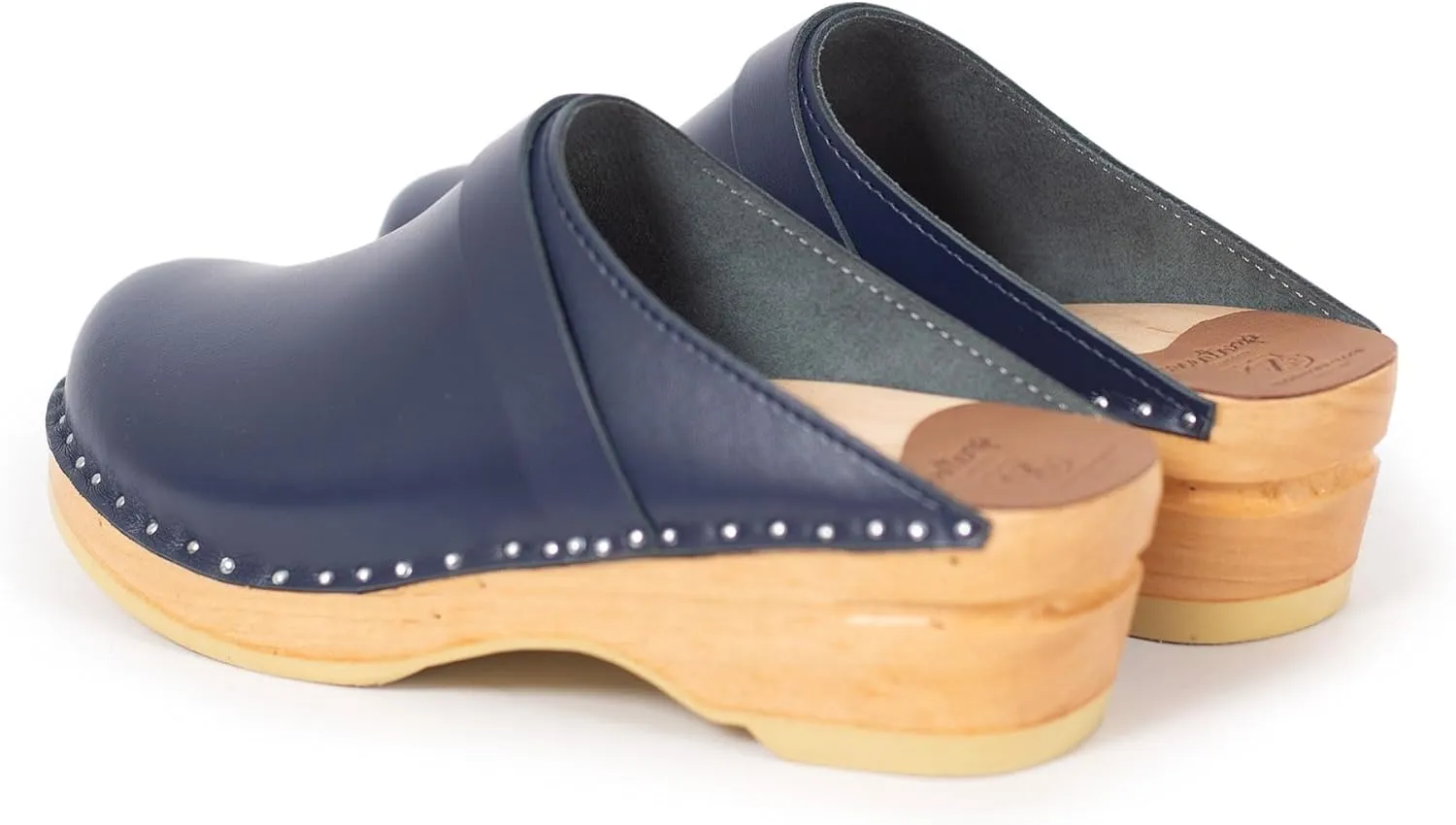 Da Vinci Bastad Slip On Closed Toe Leather Womens Original Swedish Wooden Clogs